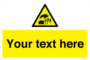 Custom Warning: Large scale fire zone